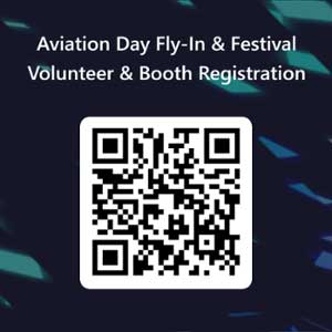 Aviation Day Fly-In registration QR code. 